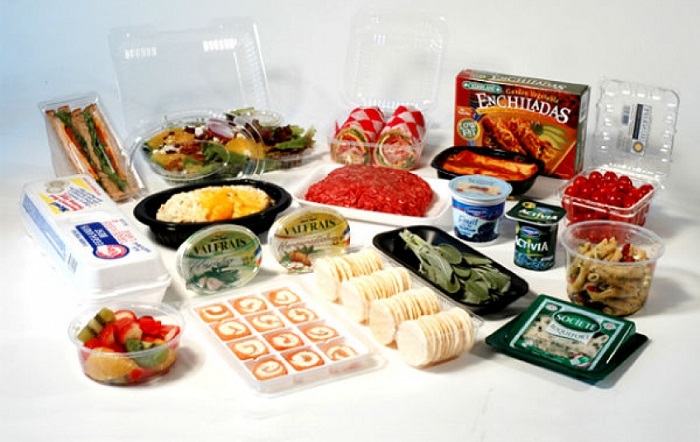 Image Depicts The Plastic Plymers In Food Packaging.